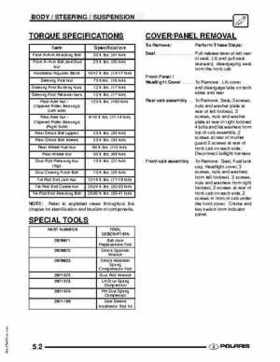 2009 Polaris Scrambler 500 4x4 2x4 factory service manual, Page 122