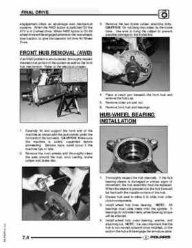 2009 Polaris Scrambler 500 4x4 2x4 factory service manual, Page 162