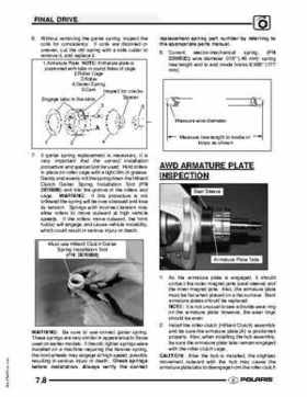 2009 Polaris Scrambler 500 4x4 2x4 factory service manual, Page 166