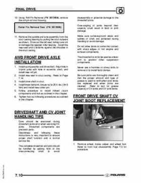 2009 Polaris Scrambler 500 4x4 2x4 factory service manual, Page 168