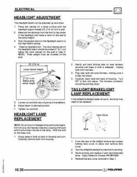 2009 Polaris Scrambler 500 4x4 2x4 factory service manual, Page 246
