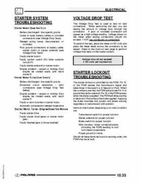 2009 Polaris Scrambler 500 4x4 2x4 factory service manual, Page 249