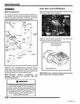 2009 Polaris Sportsman 850 XP EFI EPS Service Manual, Page 38