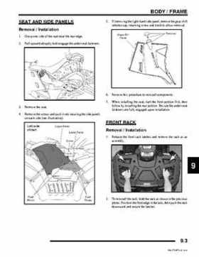 2009 Polaris Sportsman 850 XP EFI EPS Service Manual, Page 249