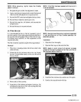 2011 Polaris Ranger RZR ATV Service Manual, Page 27