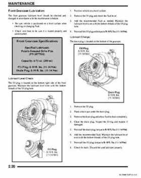 2011 Polaris Ranger RZR ATV Service Manual, Page 34