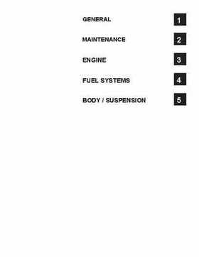 2012 Sportsman 400/500 and EFI Tractor Service Manual 9923412, Page 1