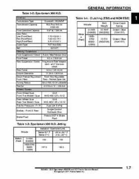 2012 Sportsman 400/500 and EFI Tractor Service Manual 9923412, Page 10