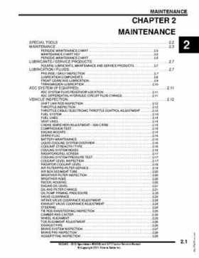 2012 Sportsman 400/500 and EFI Tractor Service Manual 9923412, Page 20