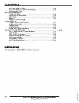 2012 Sportsman 400/500 and EFI Tractor Service Manual 9923412, Page 21