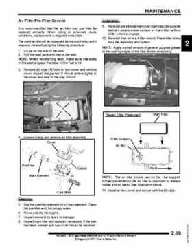 2012 Sportsman 400/500 and EFI Tractor Service Manual 9923412, Page 38