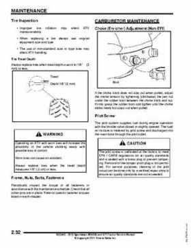 2012 Sportsman 400/500 and EFI Tractor Service Manual 9923412, Page 51