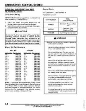 2012 Sportsman 400/500 and EFI Tractor Service Manual 9923412, Page 119