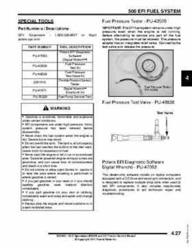 2012 Sportsman 400/500 and EFI Tractor Service Manual 9923412, Page 142