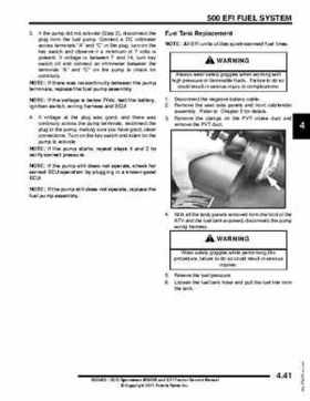 2012 Sportsman 400/500 and EFI Tractor Service Manual 9923412, Page 156