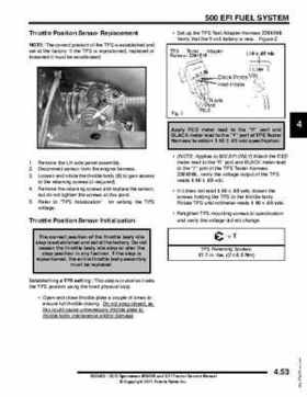 2012 Sportsman 400/500 and EFI Tractor Service Manual 9923412, Page 168