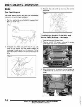 2012 Sportsman 400/500 and EFI Tractor Service Manual 9923412, Page 189