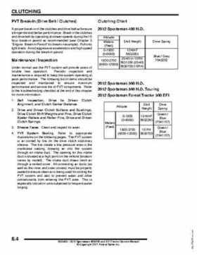 2012 Sportsman 400/500 and EFI Tractor Service Manual 9923412, Page 216