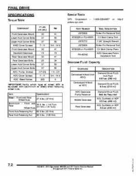 2012 Sportsman 400/500 and EFI Tractor Service Manual 9923412, Page 260