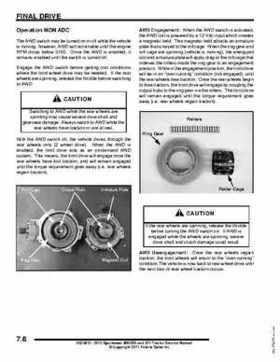2012 Sportsman 400/500 and EFI Tractor Service Manual 9923412, Page 266
