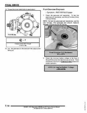 2012 Sportsman 400/500 and EFI Tractor Service Manual 9923412, Page 272