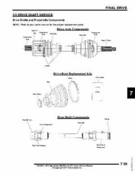 2012 Sportsman 400/500 and EFI Tractor Service Manual 9923412, Page 297