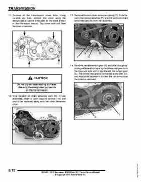 2012 Sportsman 400/500 and EFI Tractor Service Manual 9923412, Page 318