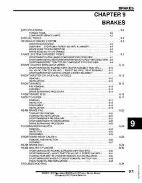 2012 Sportsman 400/500 and EFI Tractor Service Manual 9923412, Page 331