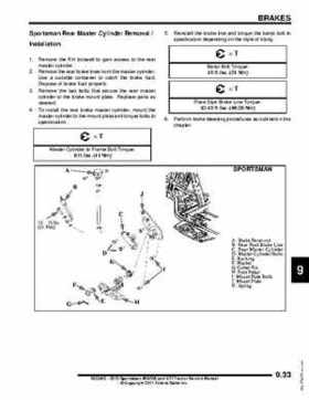2012 Sportsman 400/500 and EFI Tractor Service Manual 9923412, Page 363