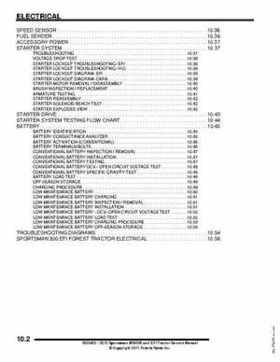 2012 Sportsman 400/500 and EFI Tractor Service Manual 9923412, Page 366