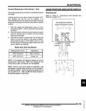 2012 Sportsman 400/500 and EFI Tractor Service Manual 9923412, Page 383