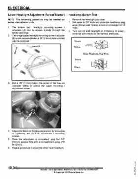 2012 Sportsman 400/500 and EFI Tractor Service Manual 9923412, Page 398