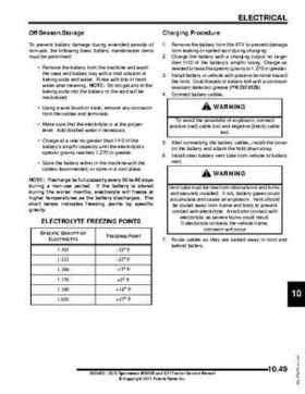 2012 Sportsman 400/500 and EFI Tractor Service Manual 9923412, Page 413