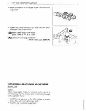 1999-2004 Suzuki King Quad LT-300 300F ATV Factory Service Manual, Page 121
