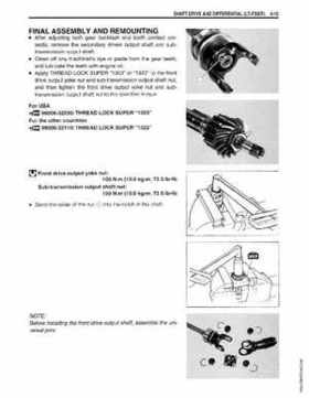 1999-2004 Suzuki King Quad LT-300 300F ATV Factory Service Manual, Page 124