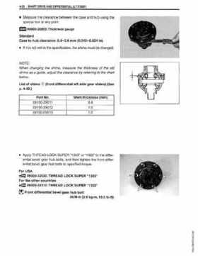 1999-2004 Suzuki King Quad LT-300 300F ATV Factory Service Manual, Page 137