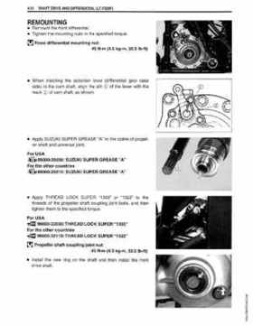 1999-2004 Suzuki King Quad LT-300 300F ATV Factory Service Manual, Page 145
