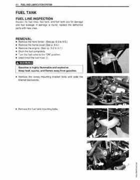 1999-2004 Suzuki King Quad LT-300 300F ATV Factory Service Manual, Page 149