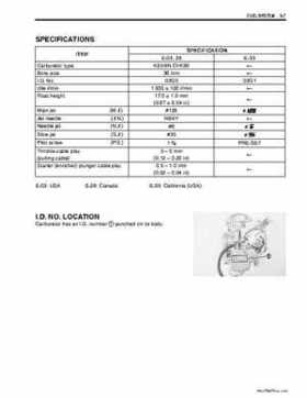 2002-2007 Suzuki 500 LTA Service Manual, Page 192