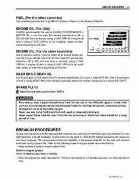 2002-2009 Suzuki LT-F250 Ozark Service Manual, Page 9