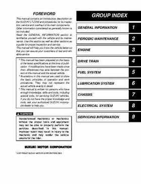 2004-2009 Suzuki LT-Z250 Service Manual, Page 1