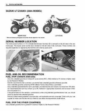 2004-2009 Suzuki LT-Z250 Service Manual, Page 8