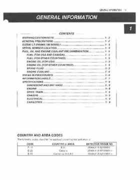 2006-2009 Suzuki LT-R450 Service Manual, Page 1