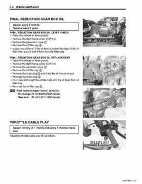 2006-2009 Suzuki LT-Z50 QuadSport ATV Factory Service Manual, Page 23