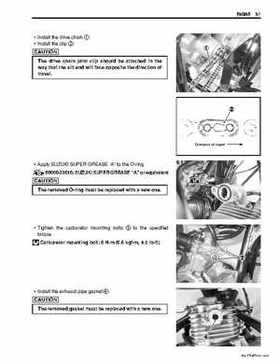 2006-2009 Suzuki LT-Z50 QuadSport ATV Factory Service Manual, Page 45