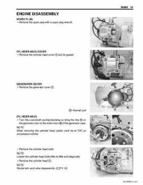 2006-2009 Suzuki LT-Z50 QuadSport ATV Factory Service Manual, Page 47