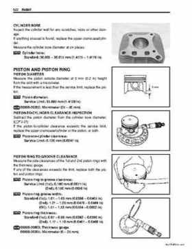 2006-2009 Suzuki LT-Z50 QuadSport ATV Factory Service Manual, Page 60