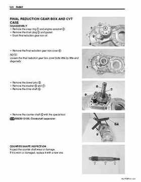 2006-2009 Suzuki LT-Z50 QuadSport ATV Factory Service Manual, Page 67