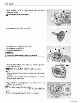 2006-2009 Suzuki LT-Z50 QuadSport ATV Factory Service Manual, Page 71