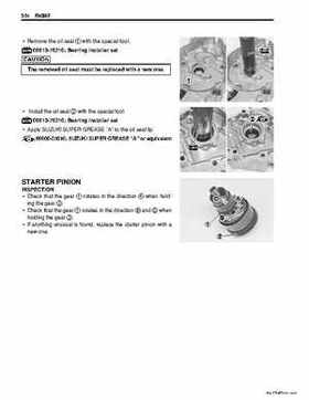 2006-2009 Suzuki LT-Z50 QuadSport ATV Factory Service Manual, Page 73